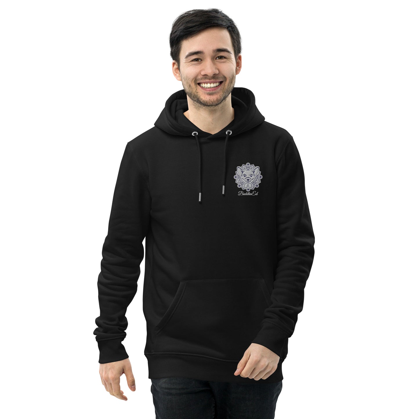 Exclusive BuddhaEd Unisex Embroidered Essential Eco Hoodie