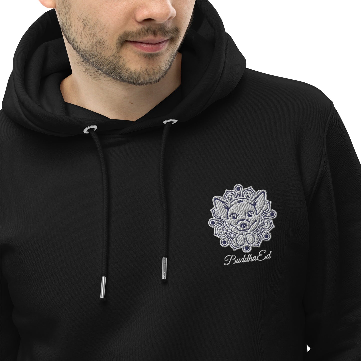 Exclusive BuddhaEd Unisex Embroidered Essential Eco Hoodie