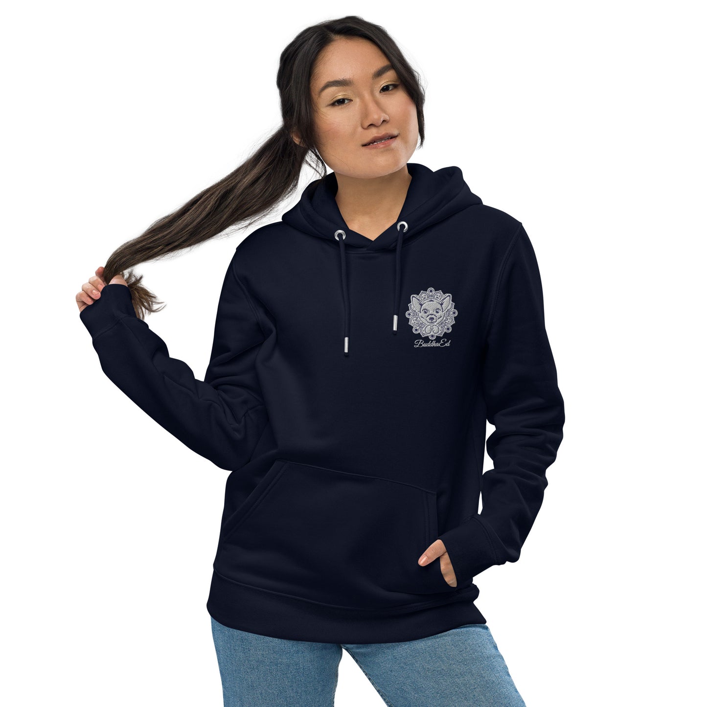 Exclusive BuddhaEd Unisex Embroidered Essential Eco Hoodie