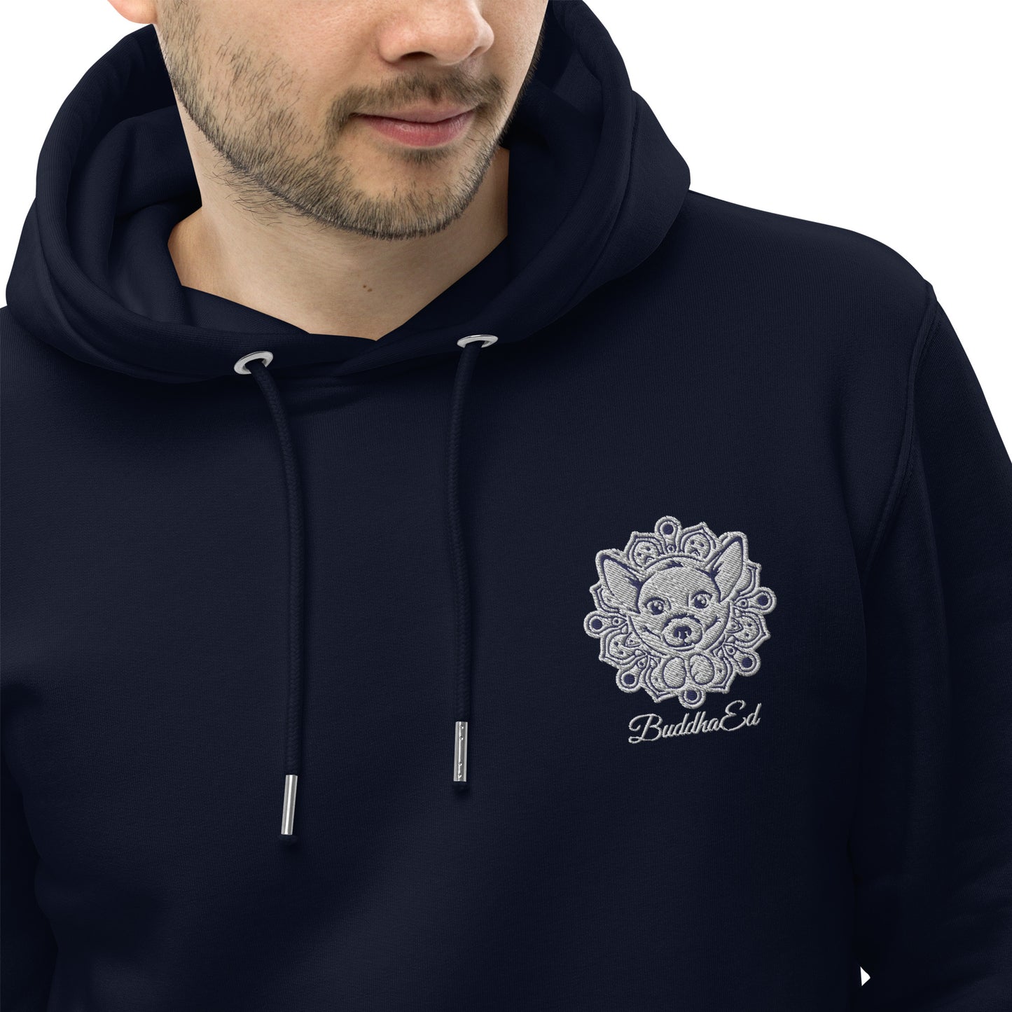 Exclusive BuddhaEd Unisex Embroidered Essential Eco Hoodie