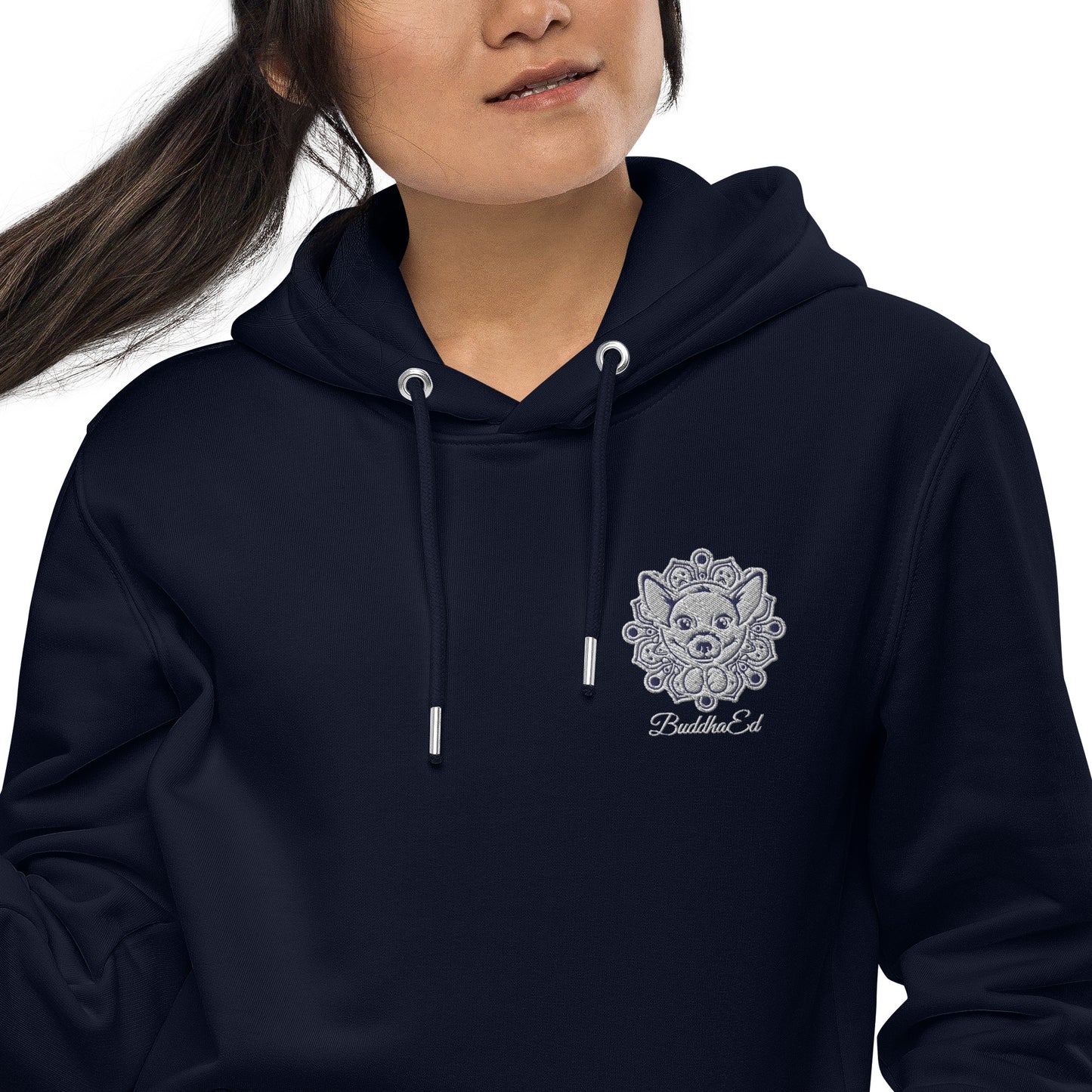 Exclusive BuddhaEd Unisex Embroidered Essential Eco Hoodie