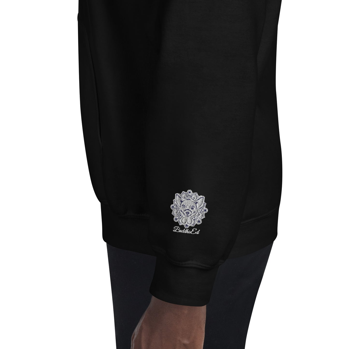 Exclusive BuddhaEd Embroidered Left Sleeve Unisex Hoodie