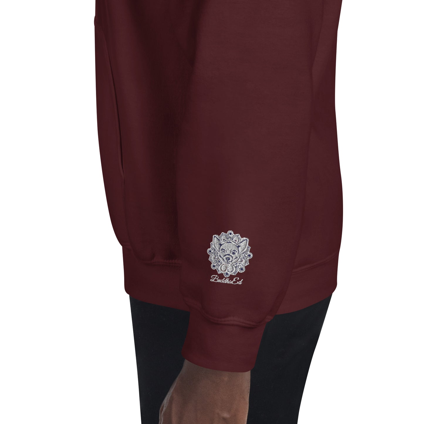 Exclusive BuddhaEd Embroidered Left Sleeve Unisex Hoodie