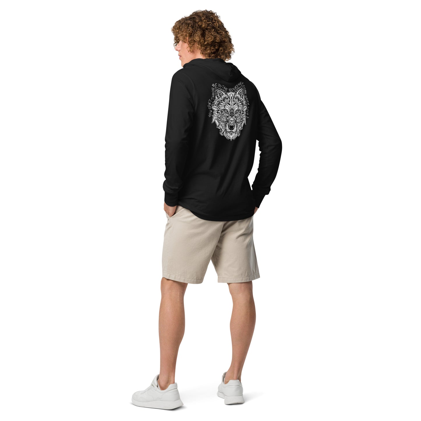 Throw Me to the Wolves Hooded Long-Sleeve Tee