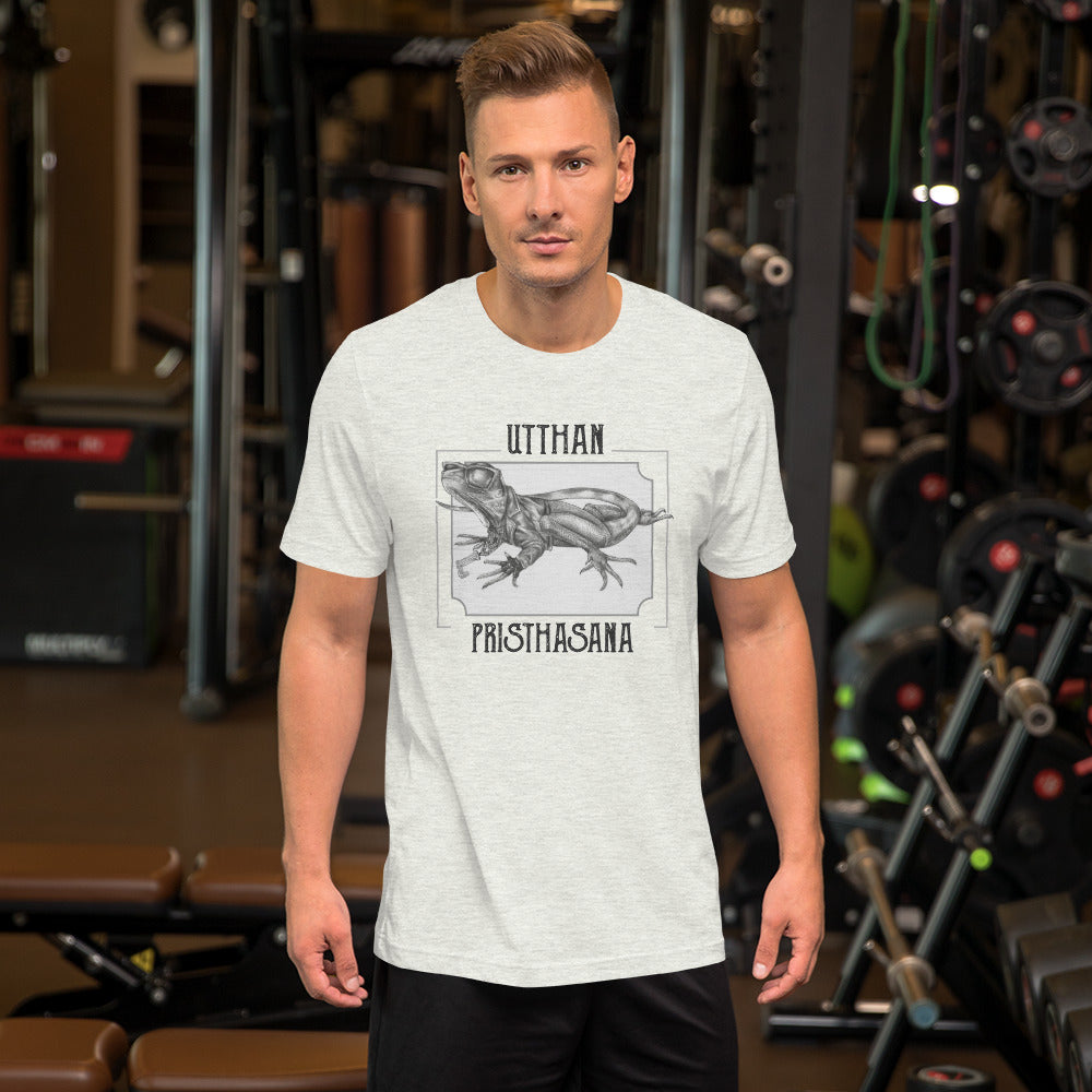 Short-Sleeve Unisex Yoga T-Shirt - Lizard Pose
