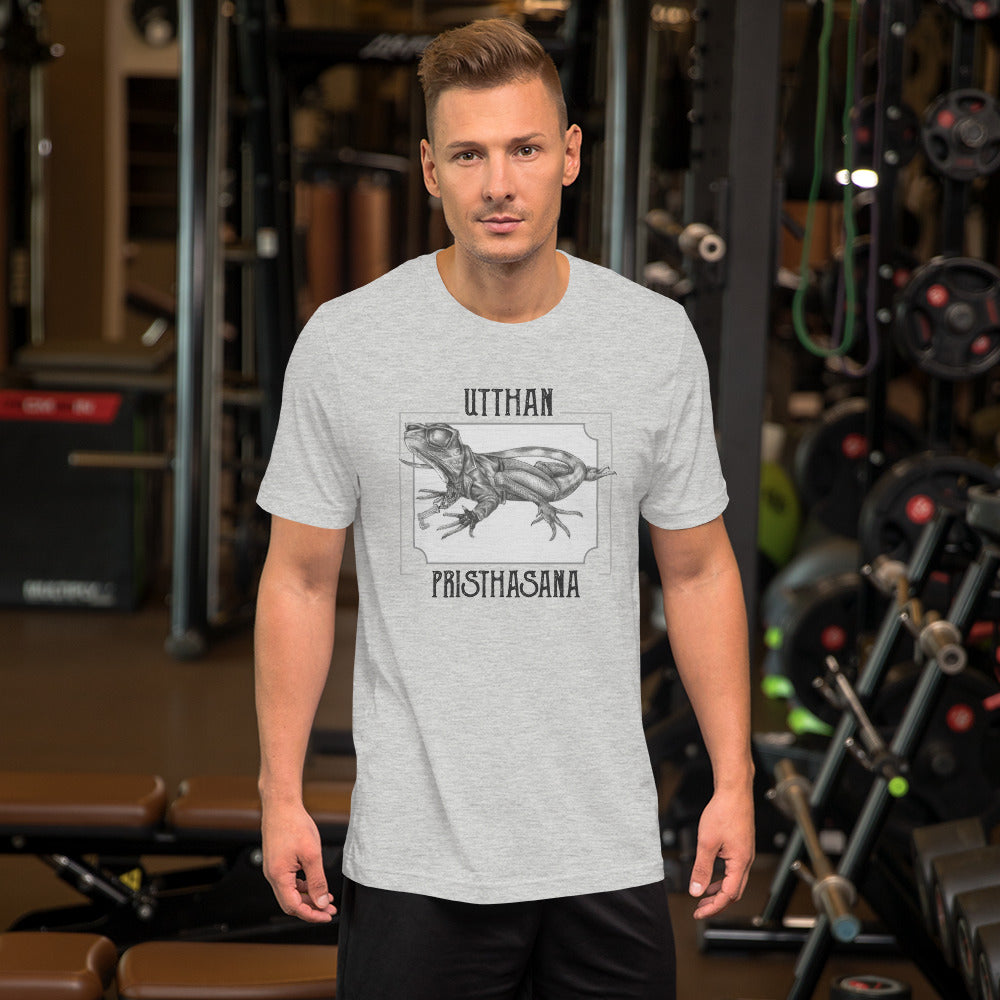 Short-Sleeve Unisex Yoga T-Shirt - Lizard Pose