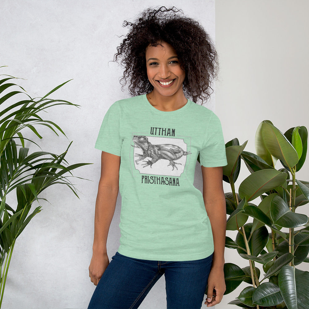Short-Sleeve Unisex Yoga T-Shirt - Lizard Pose