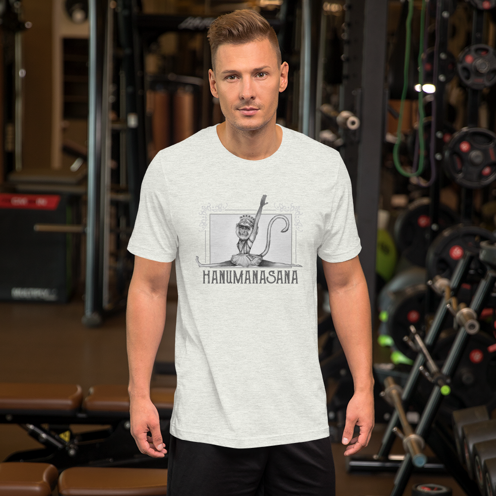 Short-Sleeve Unisex T-Shirt - Hanumanasana - Monkey Pose