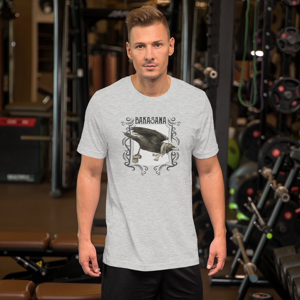 Short-Sleeve Unisex Yoga T-Shirt - Bakasana - Crow Pose