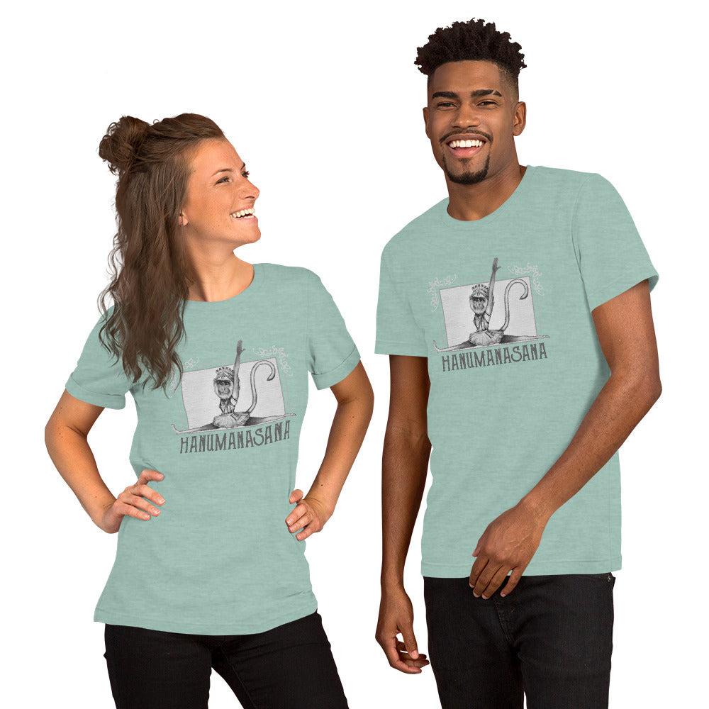 Short-Sleeve Unisex T-Shirt - Hanumanasana - Monkey Pose
