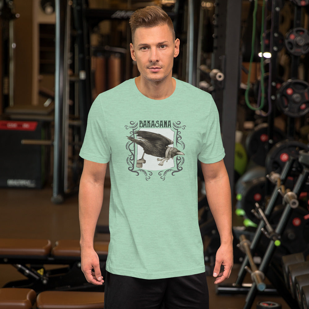 Short-Sleeve Unisex Yoga T-Shirt - Bakasana - Crow Pose