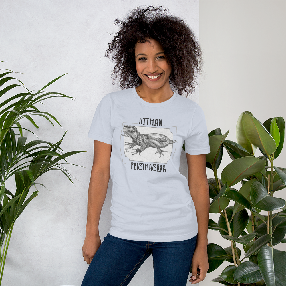 Short-Sleeve Unisex Yoga T-Shirt - Lizard Pose