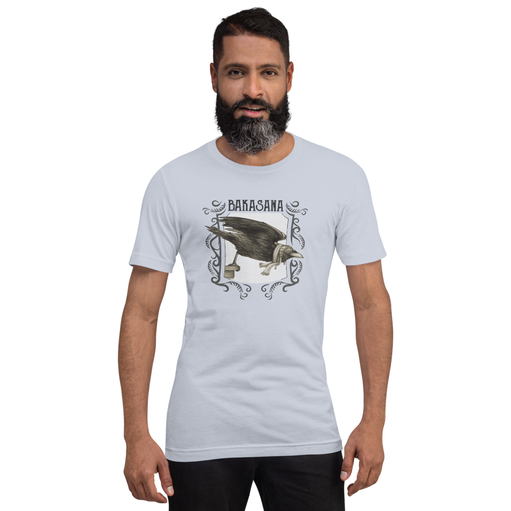 Short-Sleeve Unisex Yoga T-Shirt - Bakasana - Crow Pose