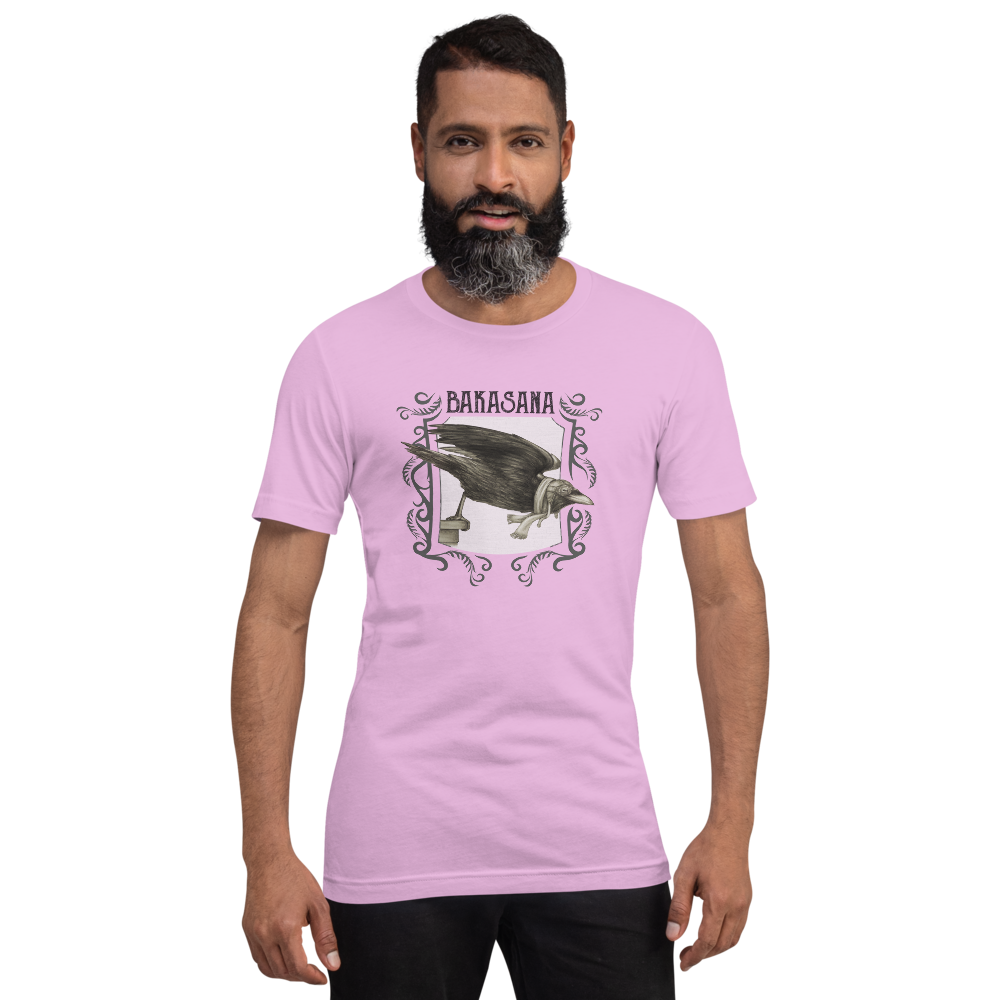 Short-Sleeve Unisex Yoga T-Shirt - Bakasana - Crow Pose