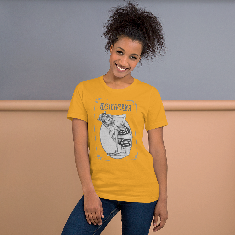 Short-Sleeve Unisex T-Shirt - Ustrasana - Camel Pose