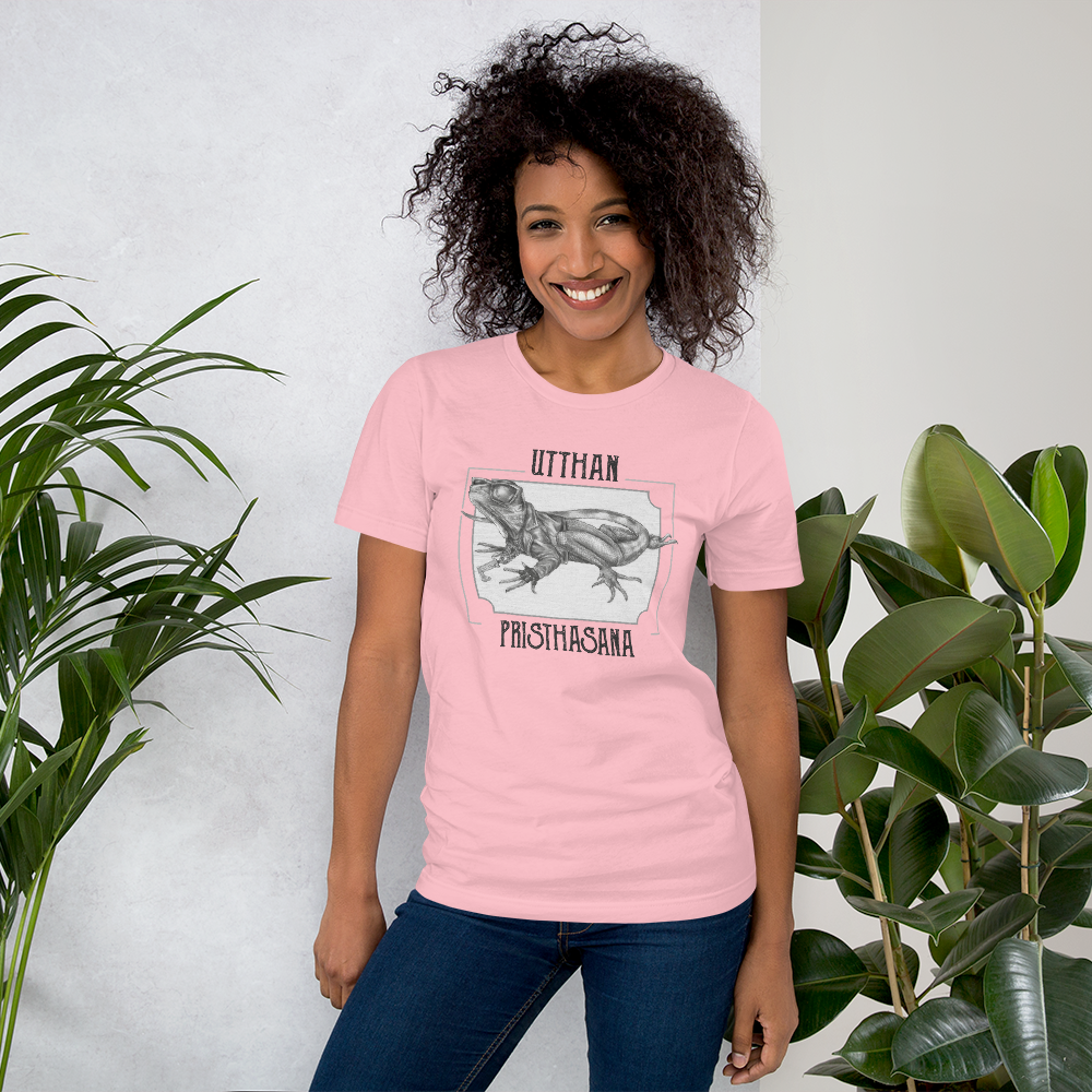 Short-Sleeve Unisex Yoga T-Shirt - Lizard Pose