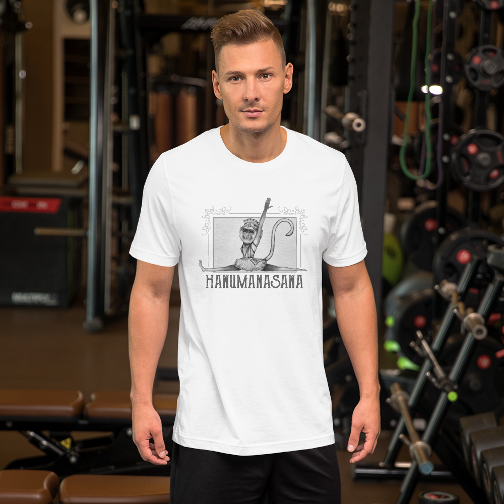 Short-Sleeve Unisex T-Shirt - Hanumanasana - Monkey Pose