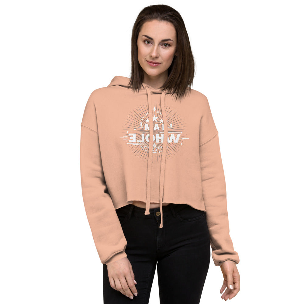 Mirrored Affirmation Crop Hoodie - I Am Whole