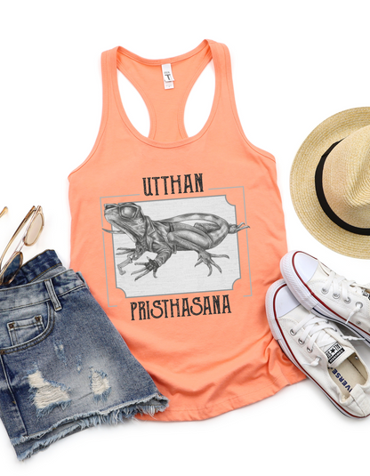 Ladies Racerback Tank - Lizard Pose