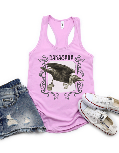 Ladies Racerback Tank - Crow Pose