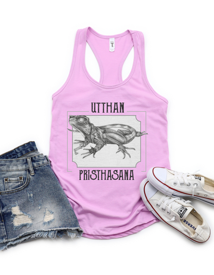 Ladies Racerback Tank - Lizard Pose