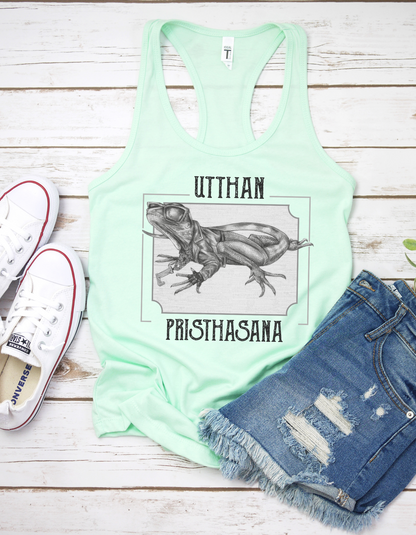 Ladies Racerback Tank - Lizard Pose