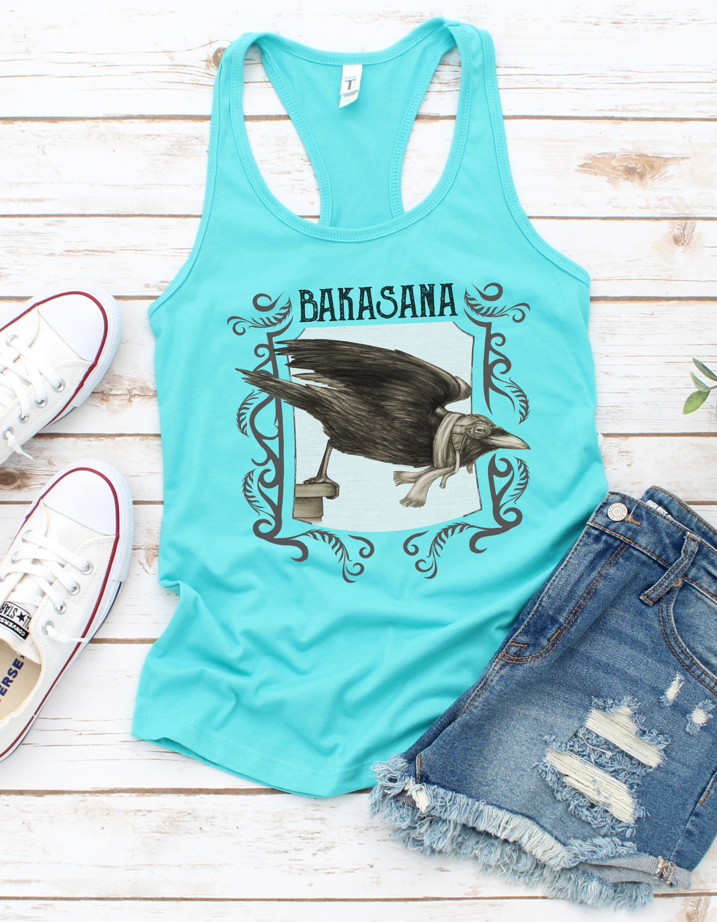 Ladies Racerback Tank - Crow Pose
