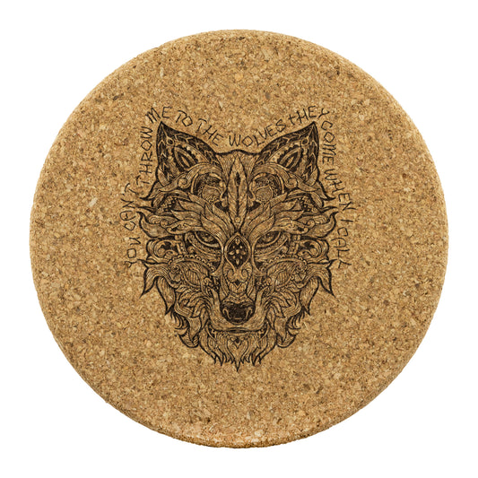 Throw Me to the Wolves Cork Coasters