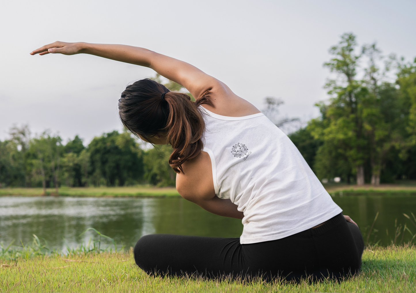 Ladies Racerback Tank - Crow Pose