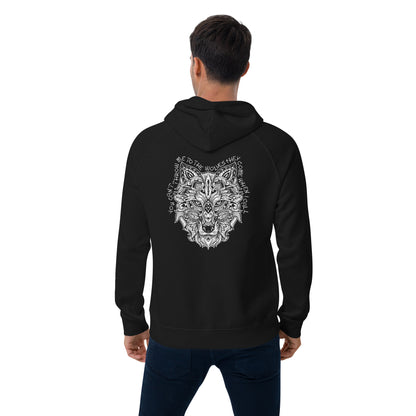 Unisex Eco Raglan Hoodie - Throw Me to the Wolves