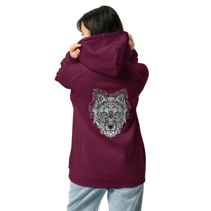 Unisex Eco Raglan Hoodie - Throw Me to the Wolves