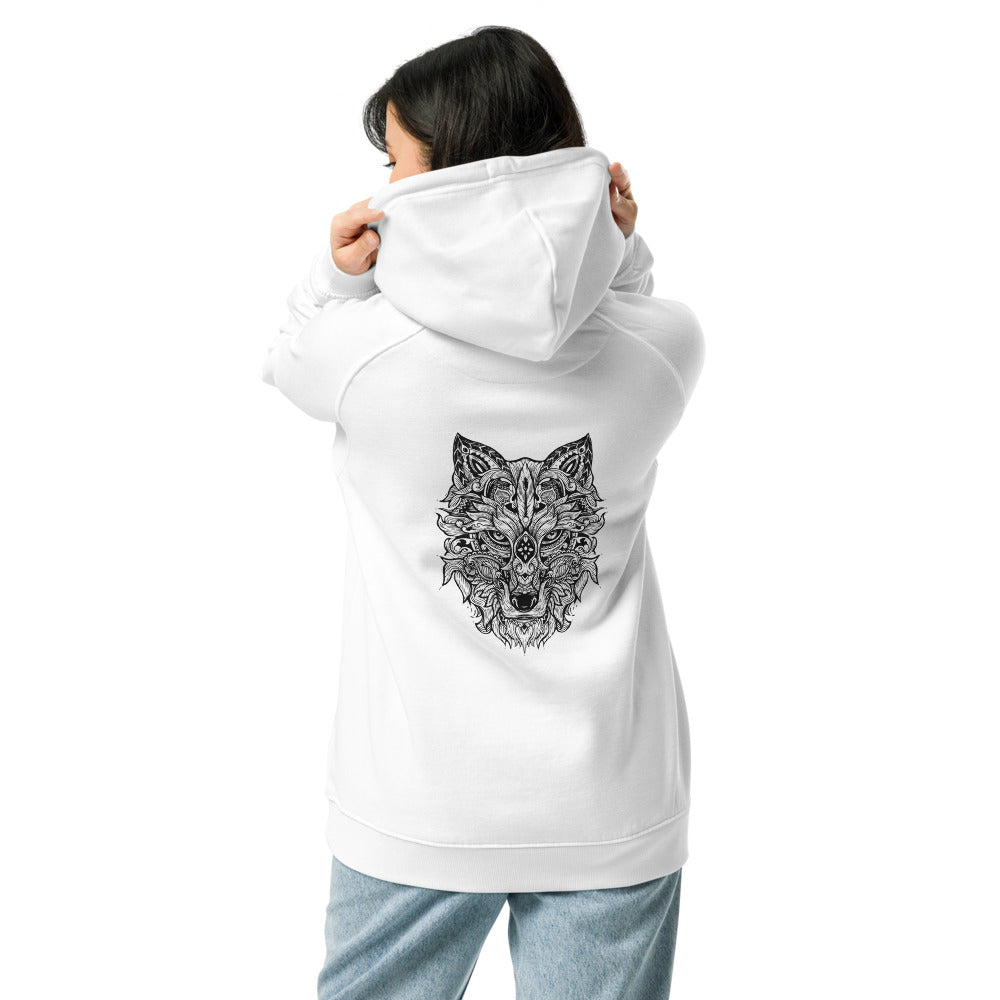 Unisex Eco Raglan Hoodie - Throw Me to the Wolves