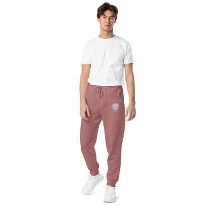 Exclusive BuddhaEd Embroidered Unisex Pigment-dyed Sweatpants