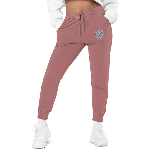 Exclusive BuddhaEd Embroidered Unisex Pigment-dyed Sweatpants