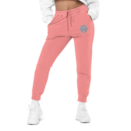 Exclusive BuddhaEd Embroidered Unisex Pigment-dyed Sweatpants