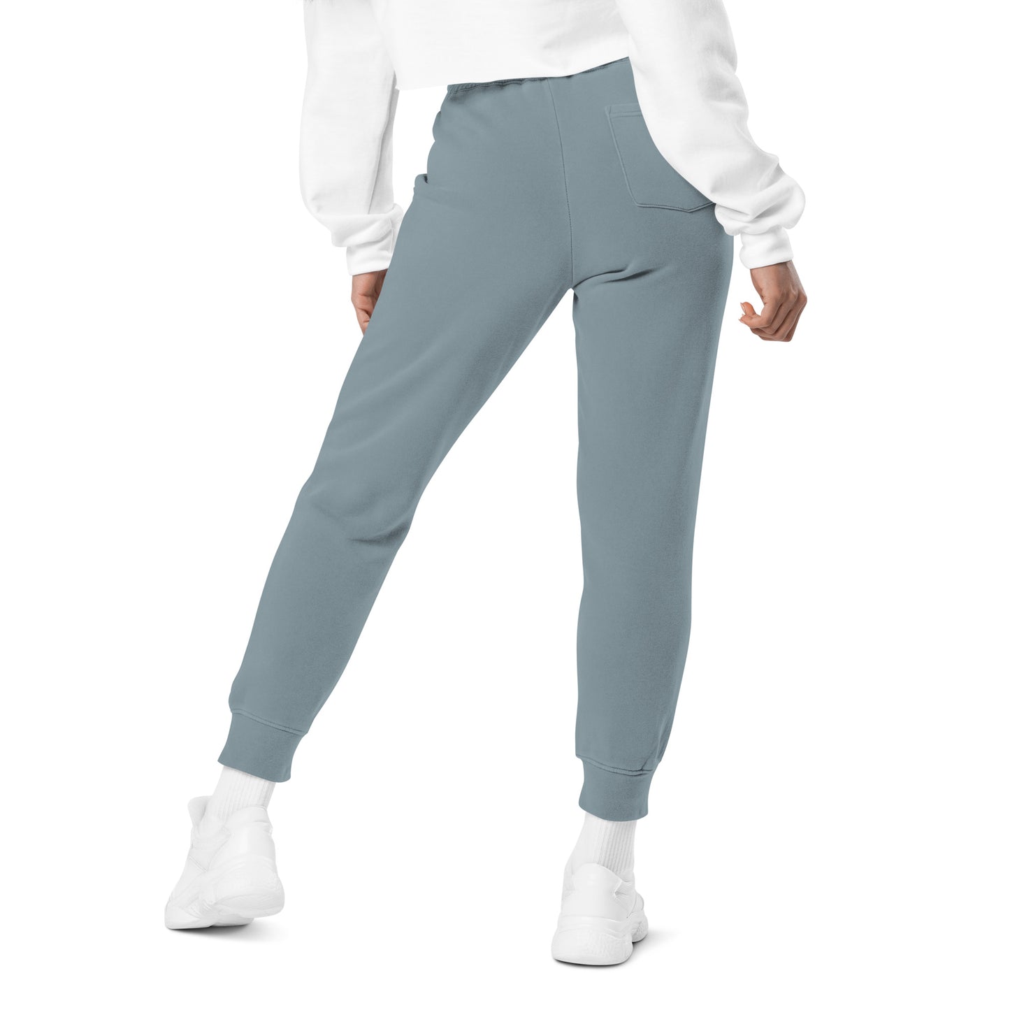 Exclusive BuddhaEd Embroidered Unisex Pigment-dyed Sweatpants