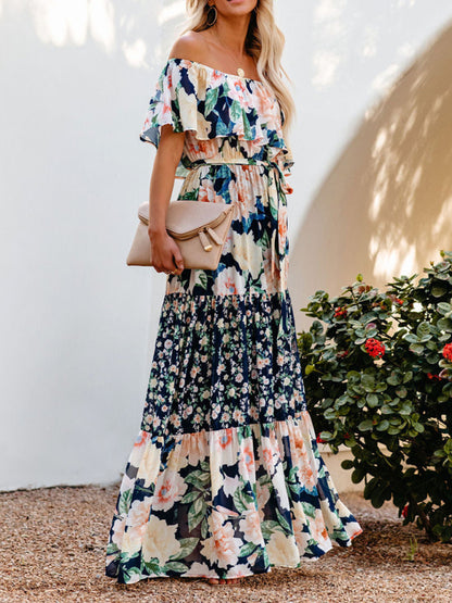 Off-the-Shoulder Summer Maxi Dress