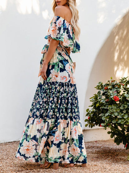 Off-the-Shoulder Summer Maxi Dress
