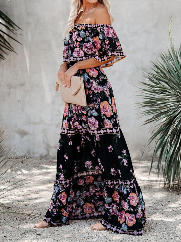 Off-the-Shoulder Summer Maxi Dress