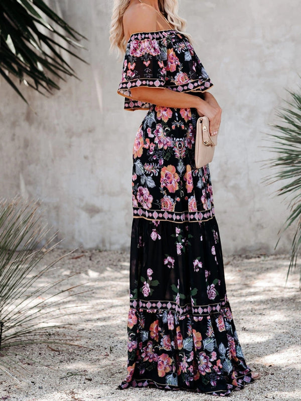 Off-the-Shoulder Summer Maxi Dress