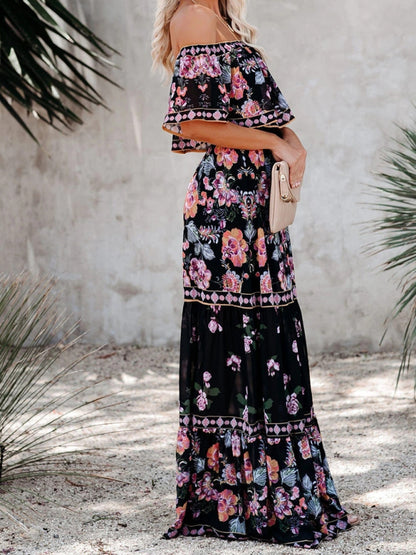 Off-the-Shoulder Summer Maxi Dress