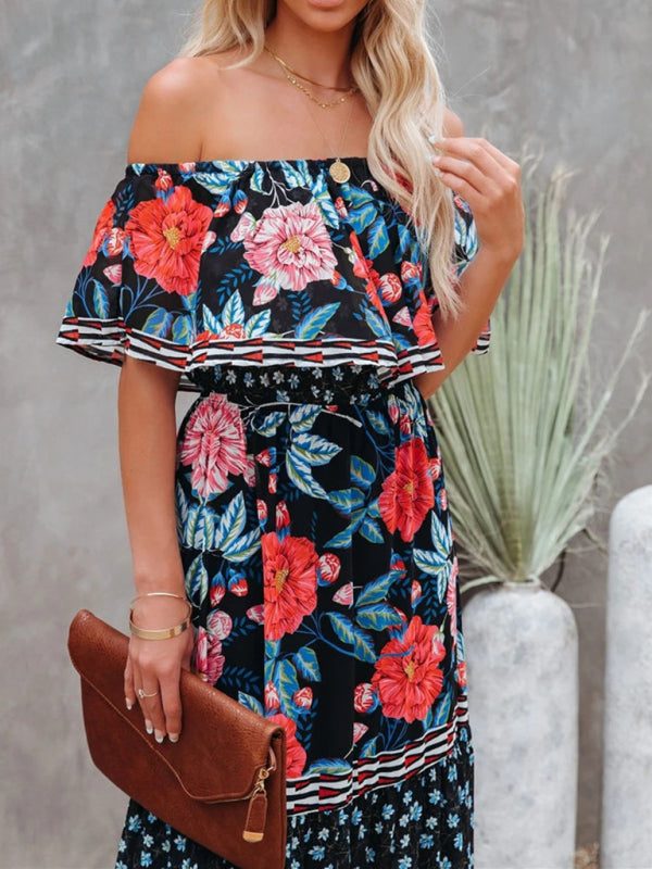 Off-the-Shoulder Summer Maxi Dress