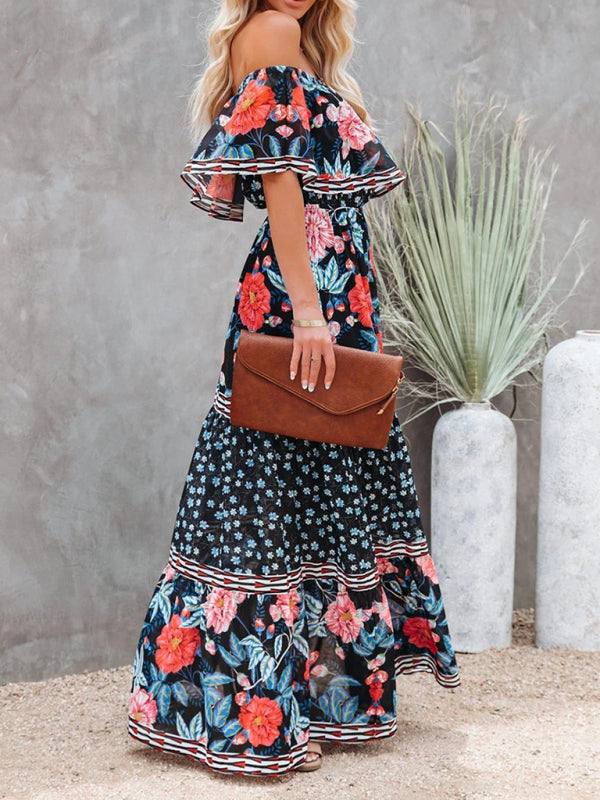 Off-the-Shoulder Summer Maxi Dress
