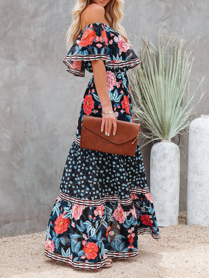 Off-the-Shoulder Summer Maxi Dress