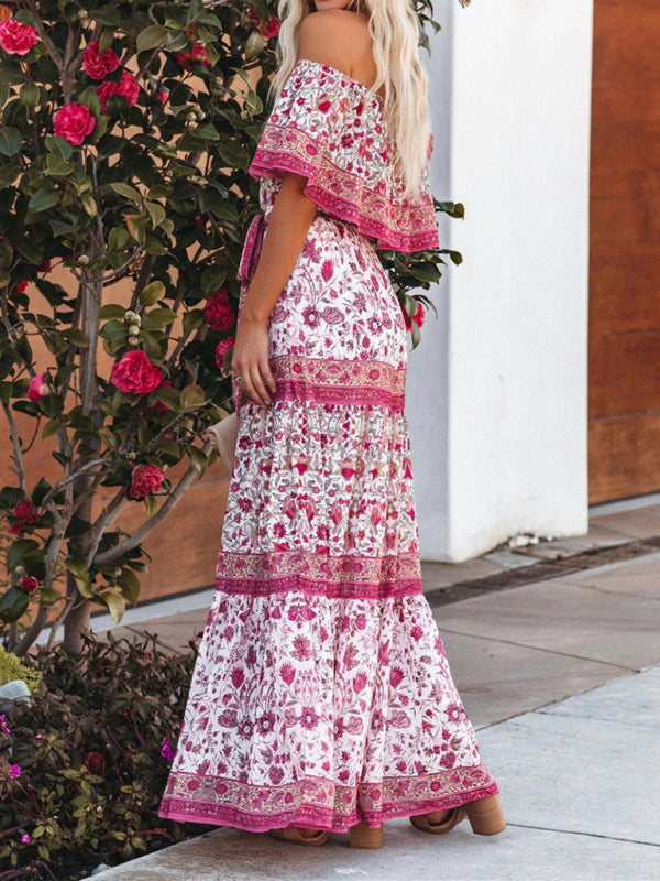 Off-the-Shoulder Summer Maxi Dress