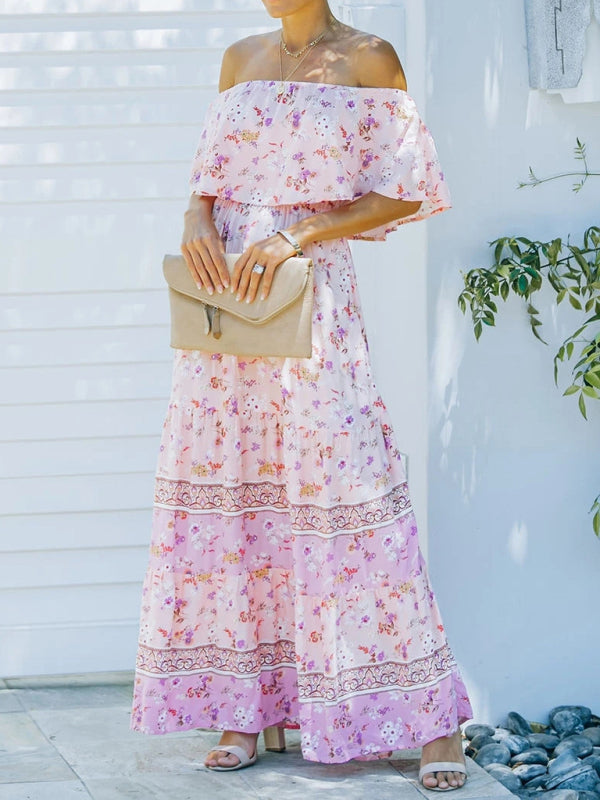Off-the-Shoulder Summer Maxi Dress