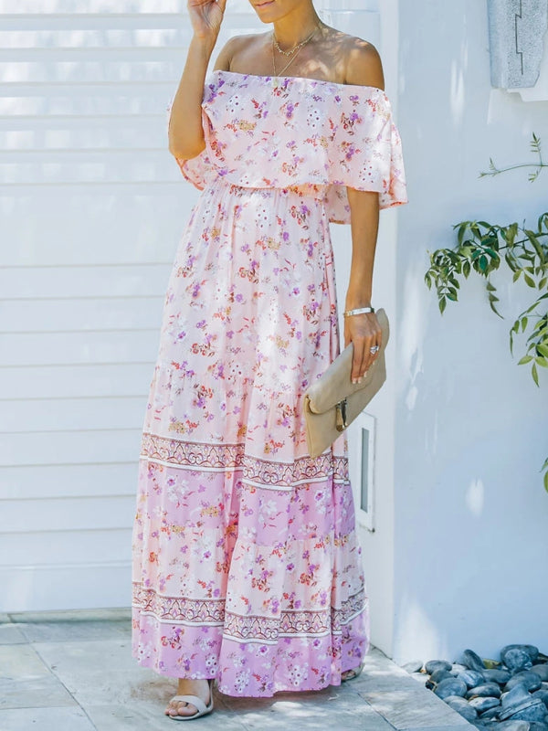 Off-the-Shoulder Summer Maxi Dress