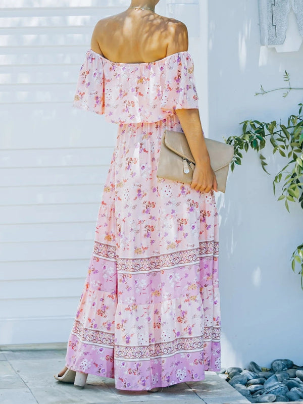 Off-the-Shoulder Summer Maxi Dress