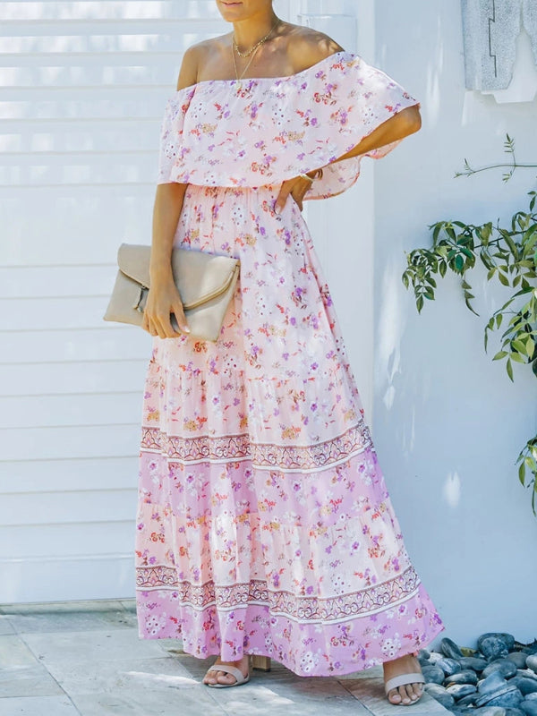 Off-the-Shoulder Summer Maxi Dress
