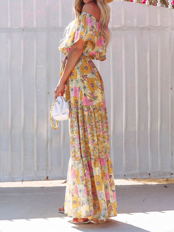 Off-the-Shoulder Summer Maxi Dress